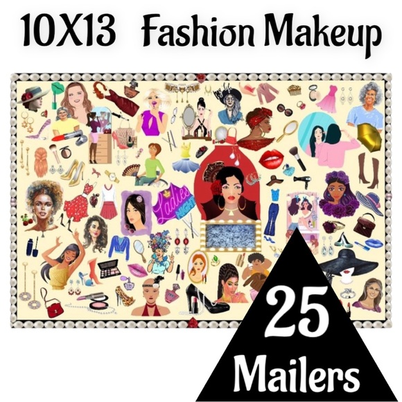 25 10X13 Poly Mailers Fashion Makeup Girls Ladies Night Flat PRICE IS FIRM - Picture 5 of 13